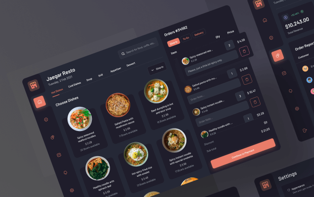 美美美早餐店 POS 機 UI Design